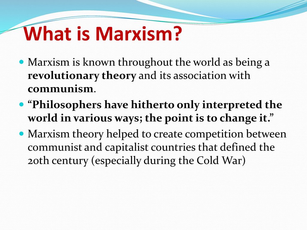 What is marxism outlet